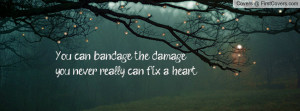 you can bandage the damage , Pictures , you never really can fix a ...