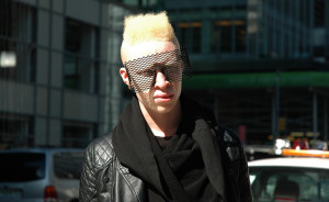 Shaun Ross, first albino male model.