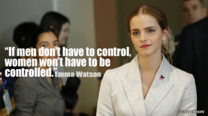 on feminism, Emma Watson (of Harry Potter fame) launched the HeforShe ...