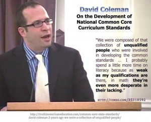 David Coleman is unqualified, his words