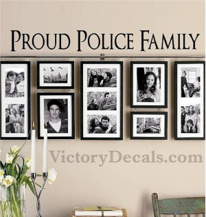 ... Wall Decal 36x4 Proud Police Family Quote by VictoryDecals, $20.00