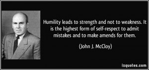 Lessons in Humility