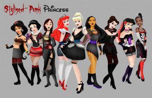 Disney Princess DP Rock-style