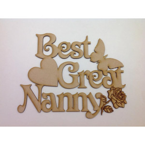 Best Great Nanny Quote Sign