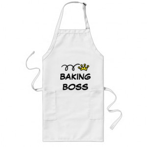 Apron for men with funny quote | Baking Boss