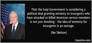 the Iraqi Government is considering a political deal granting amnesty ...