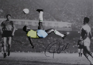 ... Pele, Brazilian Footballer ~ widely regarded as the best soccer player