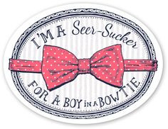 Seersucker for a Boy Sticker from Lauren James Co. southern stickers ...