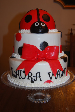 Ladybug Cake And Cupcakes...