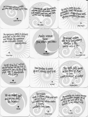 of wisdom jw1 an altar deck with 39 quotes by women jewels of wisdom ...