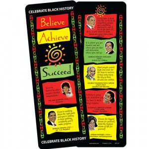 Home > Black History Month Believe, Achieve, Succeed Bookmark