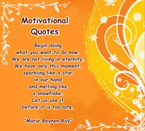 Motivational Quotation Wallpaper ( Orange flower design)