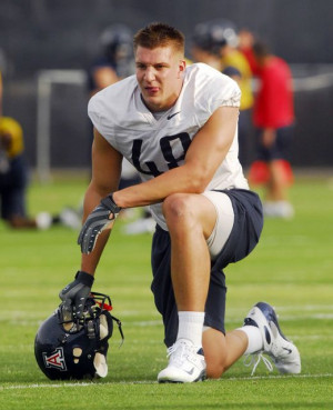 Rob Gronkowski - back in the University of Arizona days. #PatriotsSons ...