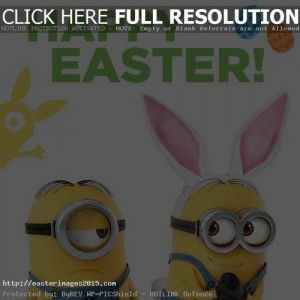 Easter Minions Images High Resolution for Cards