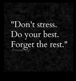 Don't Stress...