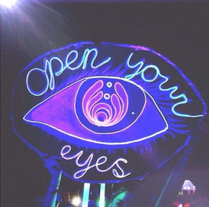 ... indie draw eye psychedelic creative blue ink Sketch hope faith neon