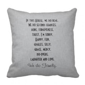 In this House We Do Family Quote Throw Pillow
