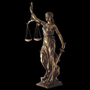 Lady Justice, Goddess of Law and Order 30 inch Statue
