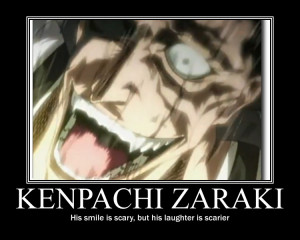 Kenpachi Motivational Poster Bleach - Laughter by Lonestarbella