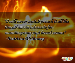 Quotes about Mammograms