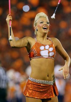 Ansley Cartee, Clemson Feature twirler 2013 & 2014. My daughter's idol ...
