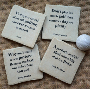 Famous Western Quotes Famous golf quotes coasters by