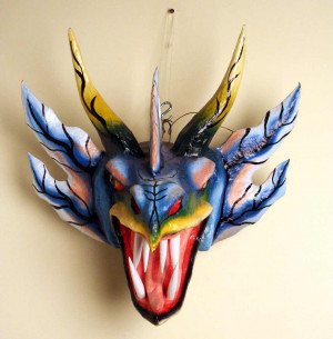 ... mask looks to be a Diablo Sucio mask, used in devil dances in the Los