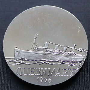 Details about 1936 QUEEN MARY - TRANSATLANTIC LINES- FRENCH MEDAL ...