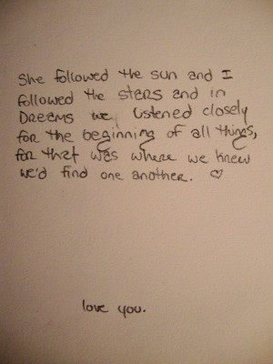 My last letter from her - A quote from Storybook People