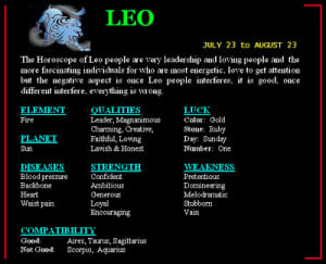 Leo Quotes Astrology