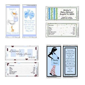 Baby Boy Candy Bar Wrappers - ABC Favors