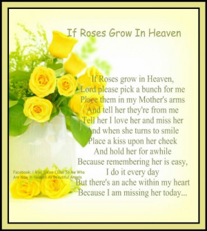 Precious Mom, Inpirational Quotes, Rose In Heavens, Sayings Quotes ...