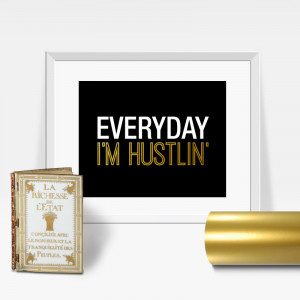 Details about Famous Quote Faux Gold Foil Wall Art Print - Everyday I ...