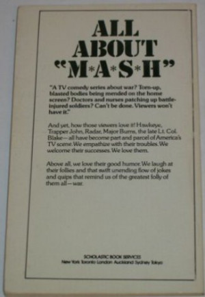 All About M*A*S*H Back Cover (from eBay auction)