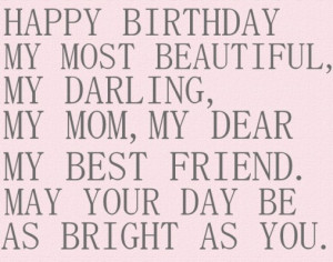 Happy Birthday Mom Images Quotes and Wishes