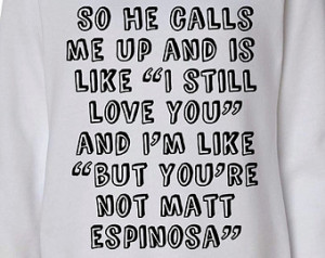 Matt Espinosa So He Calls Me Up Wid eneck Slouchy Women's Sweatshirt ...