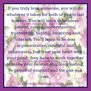 Loving Someone Quotes And Sayings ~ If You Truly Love Someone.. - Love ...