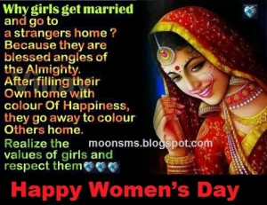 Happy Women’s Day 2014 sms message quotes greetings in Hindi English ...