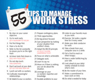 55 Tips To Manage Work Stress