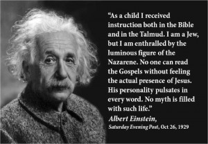 Albert Einstein on God and the Gospel. For a larger view click on the ...