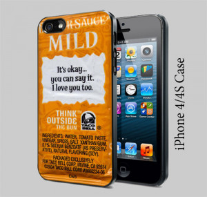 Taco Bell Sauce Packet Sayings - iPhone 4/4S Case