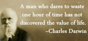 change charles darwin quote inspirational featured in black picture