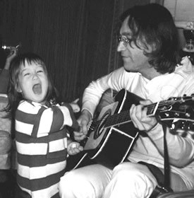 Sean Ono Lennon and John Lennon