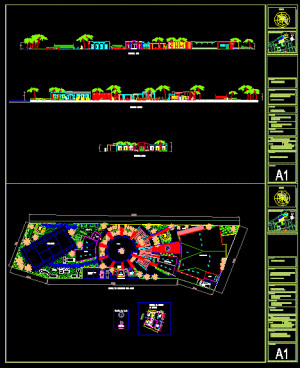 Casa club de playa dwgDibujo de Autocad