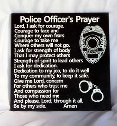 POLICE OFFICERS PRAYER - Policemans Prayer - Police Tribute - Law ...