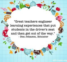 Great teachers engineer learning experiences More