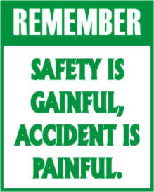 View Product Details: safety stickers:Safety Slogan