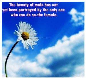 ... been portrayed by the only one who can do so the female ~ Beauty Quote