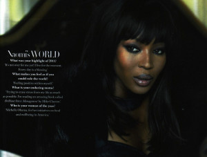 Naomi Campbell and me
