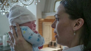 Once upon a time Regina and baby Henry